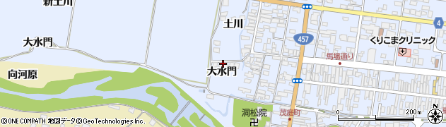 宮城県栗原市栗駒岩ケ崎（大水門）周辺の地図