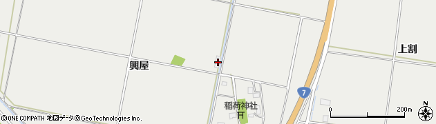 山形県酒田市広野興屋146周辺の地図