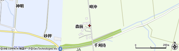 宮城県栗原市栗駒里谷森前21周辺の地図