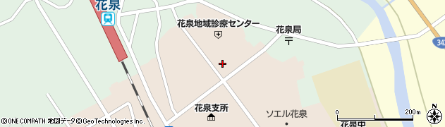 ＪＡいわて平泉花泉周辺の地図