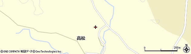 宮城県栗原市栗駒稲屋敷（鹿沢）周辺の地図