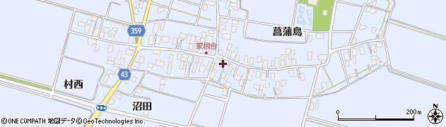 山形県東田川郡庄内町家根合菖蒲島124周辺の地図