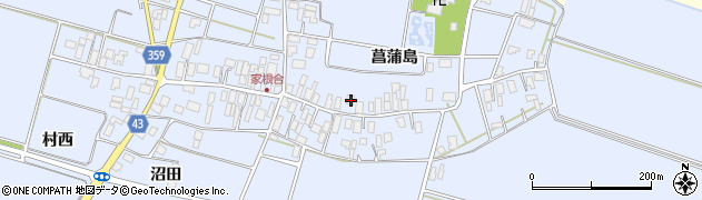 山形県東田川郡庄内町家根合菖蒲島106周辺の地図