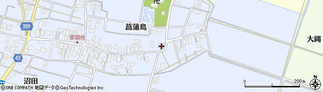 山形県東田川郡庄内町家根合菖蒲島75周辺の地図