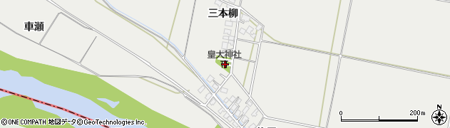 山形県酒田市広野三本柳163-2周辺の地図