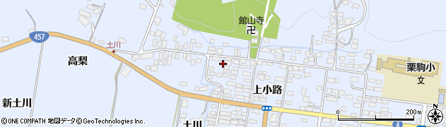 宮城県栗原市栗駒岩ケ崎上小路28周辺の地図
