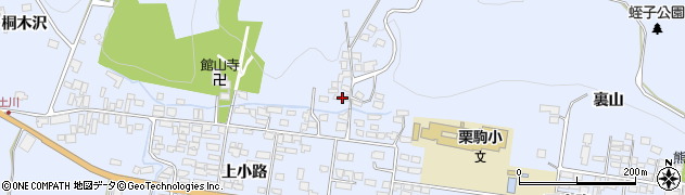 宮城県栗原市栗駒岩ケ崎裏山8周辺の地図