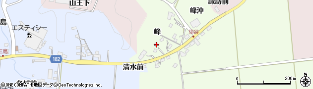 宮城県栗原市栗駒里谷峰36周辺の地図