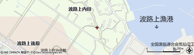 宮城県気仙沼市波路上内田周辺の地図