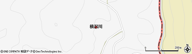 岩手県一関市室根町津谷川（横沢川）周辺の地図