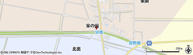 山形県東田川郡庄内町宮曽根家の前周辺の地図