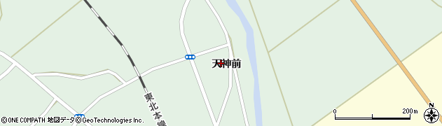 岩手県一関市花泉町花泉（天神前）周辺の地図