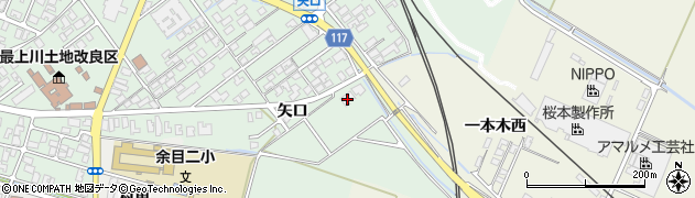 山形県東田川郡庄内町余目矢口12-2周辺の地図
