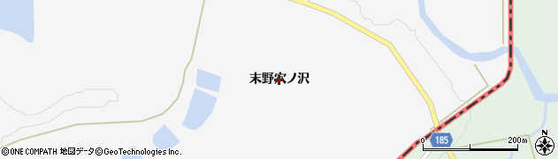宮城県栗原市金成（末野穴ノ沢）周辺の地図