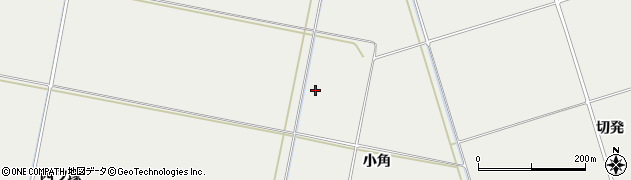 山形県酒田市広野小角周辺の地図