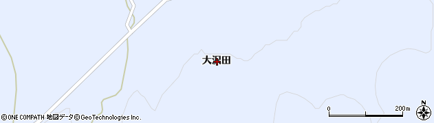 岩手県一関市藤沢町保呂羽大沢田周辺の地図