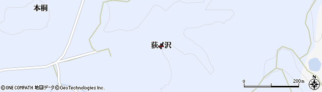宮城県栗原市栗駒深谷（荻ノ沢）周辺の地図