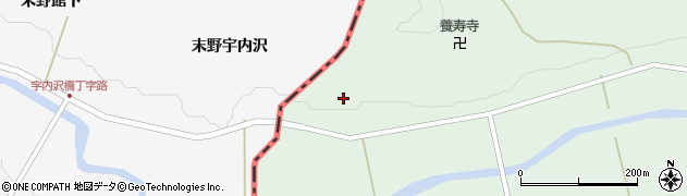 岩手県一関市花泉町花泉（境前）周辺の地図