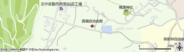 長磯高自治会館周辺の地図
