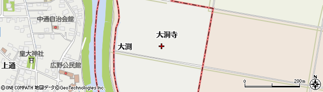 山形県酒田市広野（大洞寺）周辺の地図