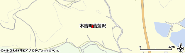 宮城県気仙沼市本吉町菖蒲沢周辺の地図