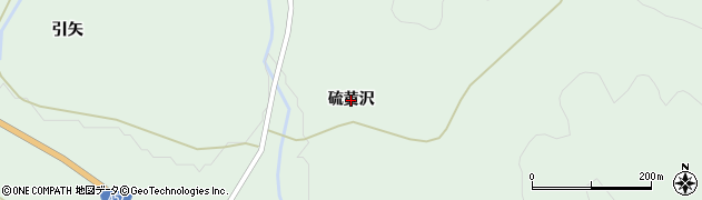 宮城県栗原市栗駒松倉（硫黄沢）周辺の地図