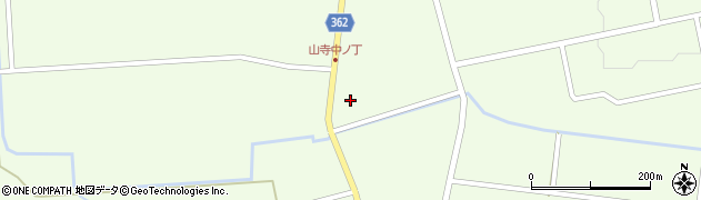 山形県酒田市山寺周辺の地図