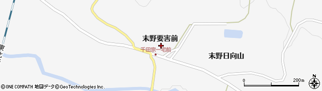 宮城県栗原市金成末野要害前周辺の地図