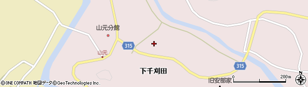 山形県酒田市山元（下千刈田）周辺の地図