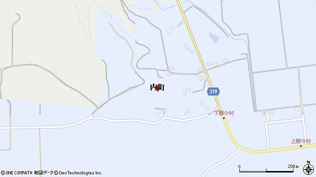 〒999-5313 山形県最上郡真室川町内町の地図