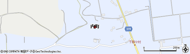 山形県真室川町（最上郡）内町周辺の地図