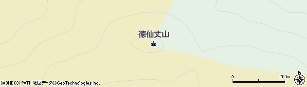 徳仙丈山周辺の地図