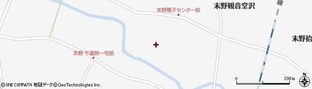 宮城県栗原市金成（末野大橋）周辺の地図