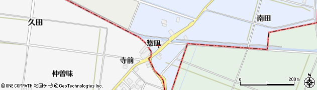 山形県酒田市局惣田30周辺の地図