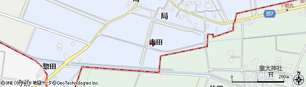 山形県酒田市局南田周辺の地図