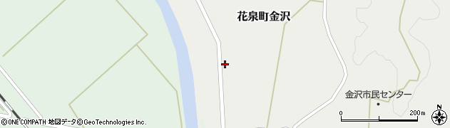岩手県一関市花泉町金沢（北金里）周辺の地図