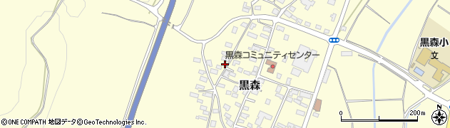 山形県酒田市黒森丁周辺の地図