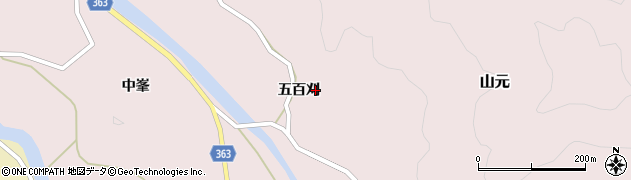 山形県酒田市山元（五百刈）周辺の地図