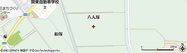 山形県庄内町（東田川郡）余目（六人塚）周辺の地図