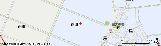 山形県酒田市局（西田）周辺の地図