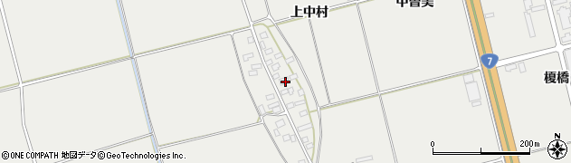 山形県酒田市広野上中村73周辺の地図