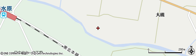 岩手県一関市花泉町金沢尼ケ沢久保周辺の地図