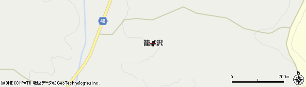 岩手県一関市花泉町金沢（籠ノ沢）周辺の地図