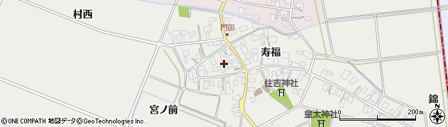 山形県酒田市門田寿福周辺の地図