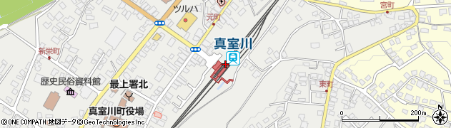 真室川駅周辺の地図