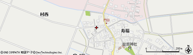 山形県酒田市門田寿福208周辺の地図