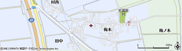 山形県東田川郡庄内町跡梅木60周辺の地図