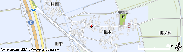 山形県東田川郡庄内町跡梅木57周辺の地図