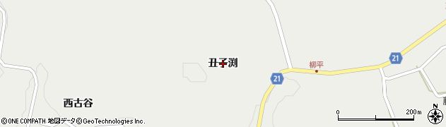 岩手県一関市藤沢町藤沢（丑子渕）周辺の地図