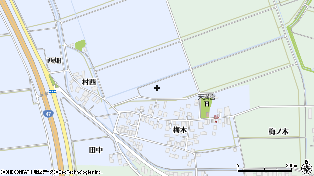 〒999-7701 山形県東田川郡庄内町跡の地図